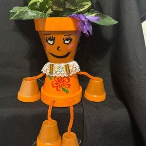 Lady Flower Pot